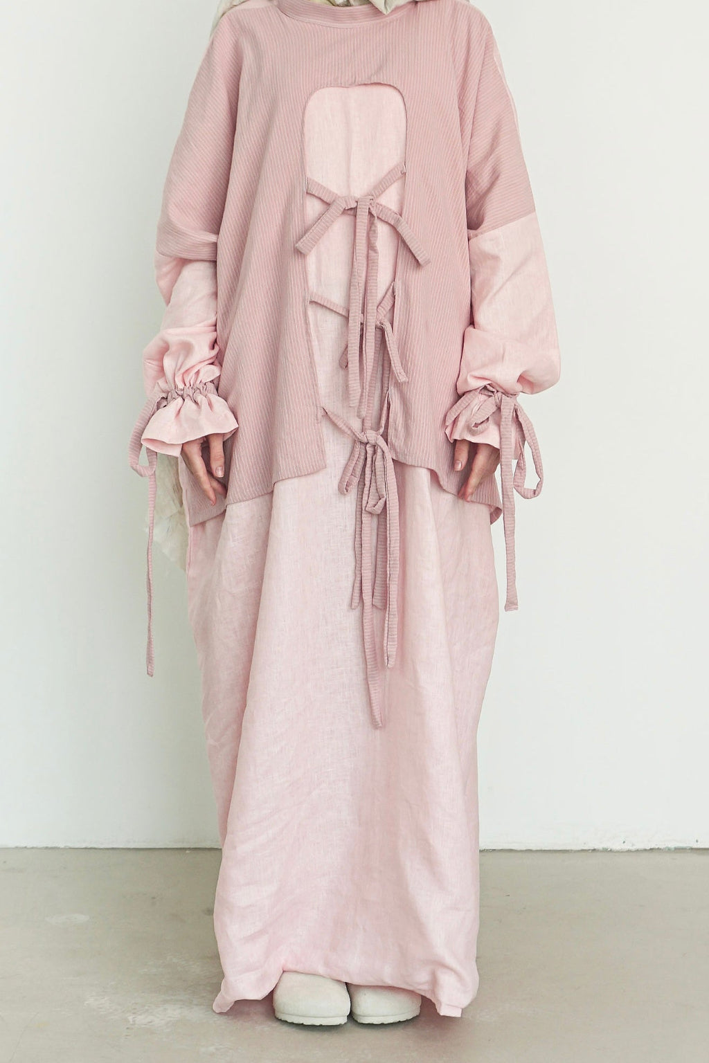 STRIPED PINK DRESS