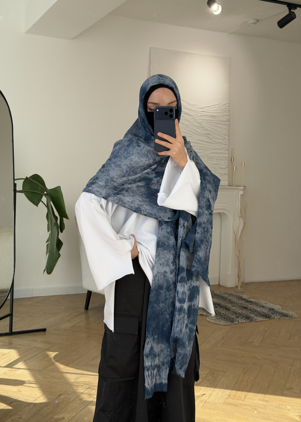 HIJAB TIE AND DIE EN COTON